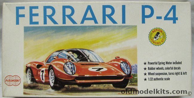 Paramount 1/32 Ferrari P-4 - Powered, 2007-100 plastic model kit